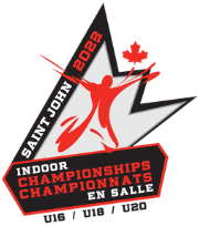 Championnats Canadiens U16 / U18 / U20 en salle, Saint John, NB – Irving Oil Field House (18-19 mars)